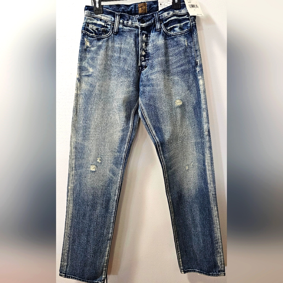 Prps Barracuda Front Rise Straight Leg Men's Jeans Indigo Blue Size 29